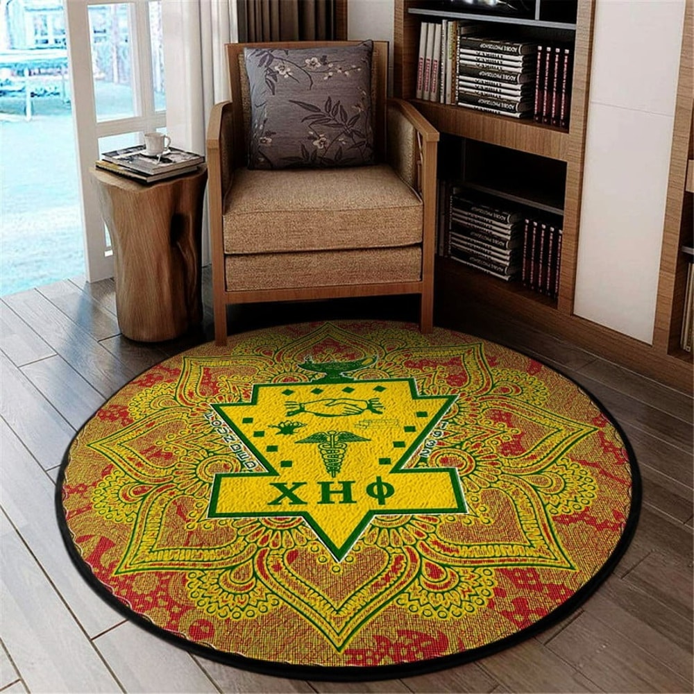 Chi Eta Phi Round Carpet, African Rugs, Round Rugs For Home
