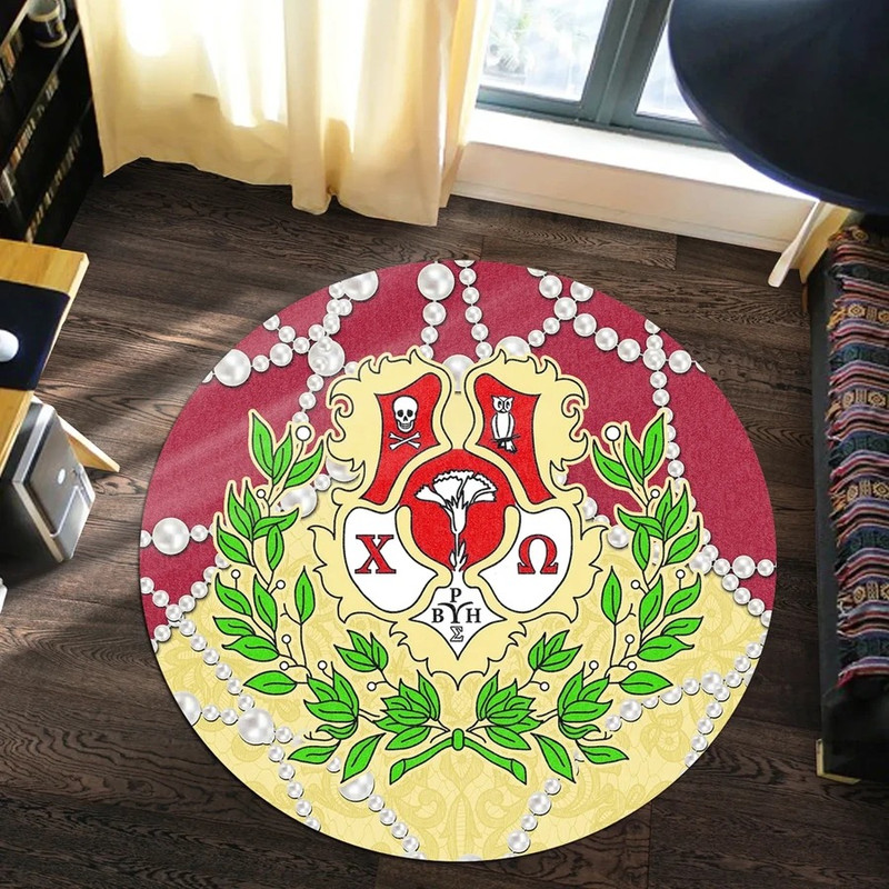 Chi Omega Roy Style Round Carpet, African Rugs, Round Rugs For Home