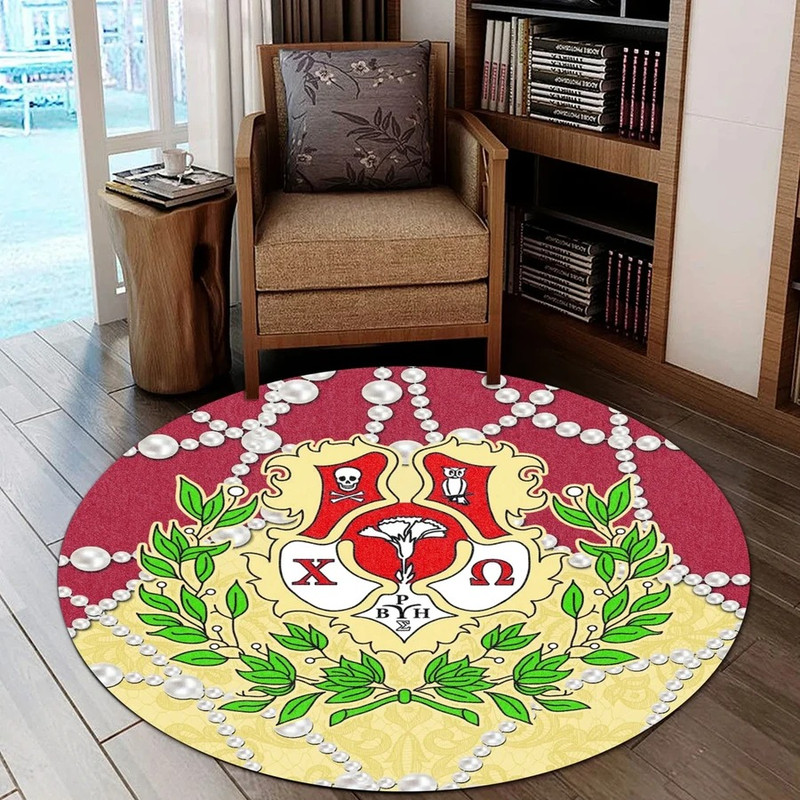Chi Omega Roy Style Round Carpet, African Rugs, Round Rugs For Home