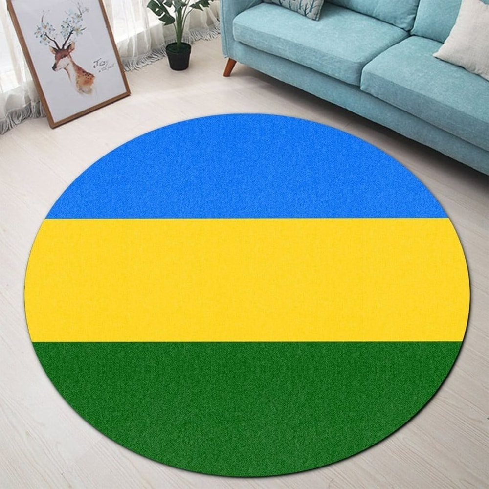 Hatillo Flag Round Carpet, African Rugs, Round Rugs For Home