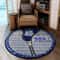 Phi Beta Sigma Christmas Round Carpet, African Rugs, Round Rugs For Home