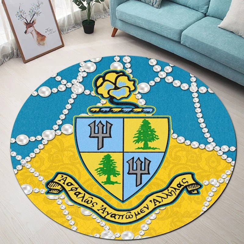 Delta Delta Delta Roy Style Round Carpet, African Rugs, Round Rugs For Home