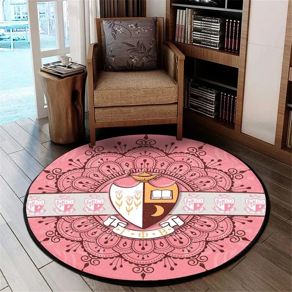 Gamma Phi Beta Round Carpet, African Rugs, Round Rugs For Home