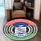 Pan Africa Phi Beta Sigma Fraternity Round Carpet, African Rugs, Round Rugs For Home