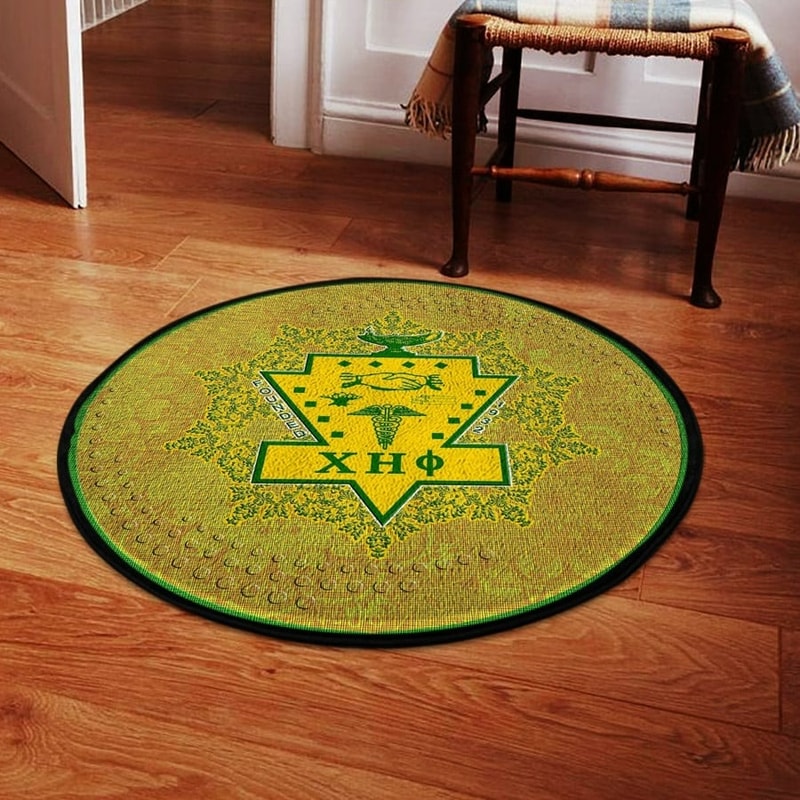 Chi Eta Phi Logo Round Carpet, African Rugs, Round Rugs For Home