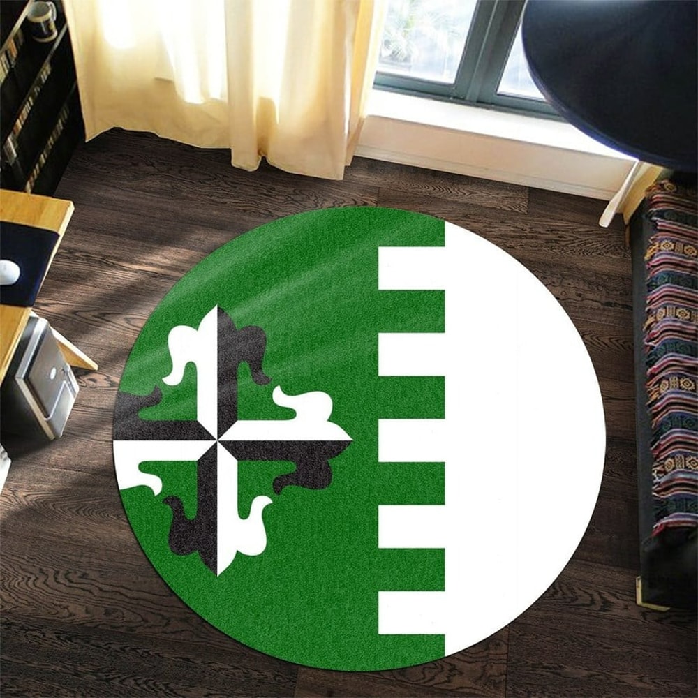 Guaynabo Flag Round Carpet, African Rugs, Round Rugs For Home