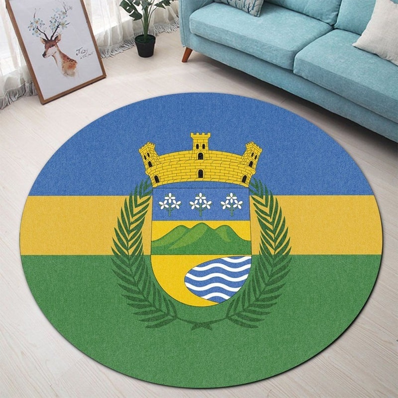 Luquillo Flag Round Carpet, African Rugs, Round Rugs For Home