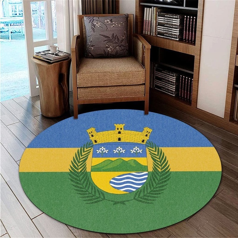 Luquillo Flag Round Carpet, African Rugs, Round Rugs For Home