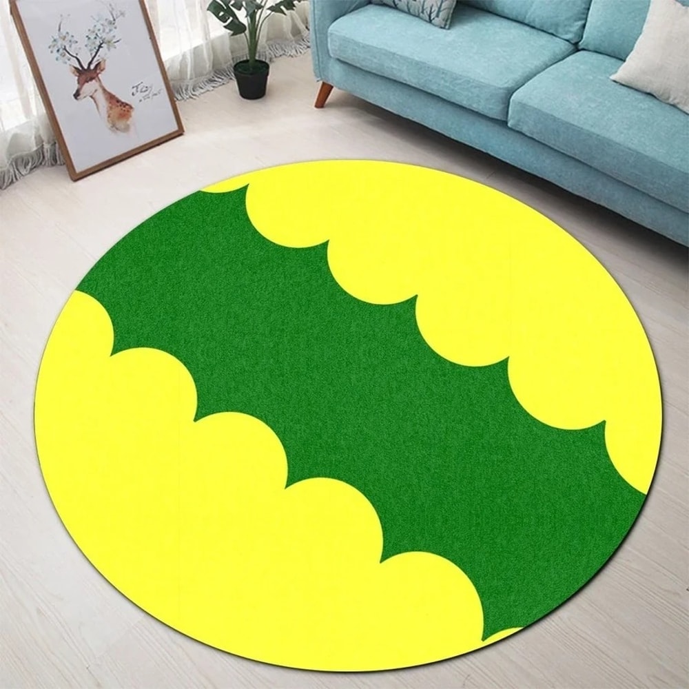 Vega Baja Flag Round Carpet, African Rugs, Round Rugs For Home