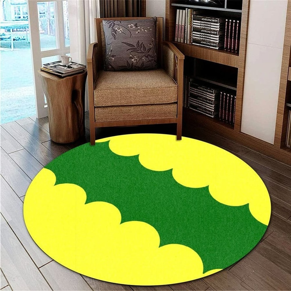 Vega Baja Flag Round Carpet, African Rugs, Round Rugs For Home