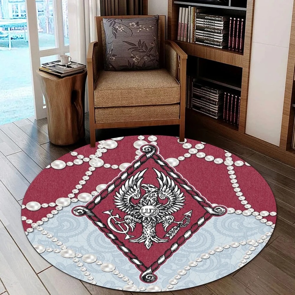 Pi Beta Phi Roy Style Round Carpet, African Rugs, Round Rugs For Home
