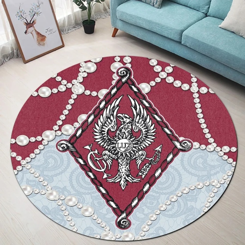 Pi Beta Phi Roy Style Round Carpet, African Rugs, Round Rugs For Home