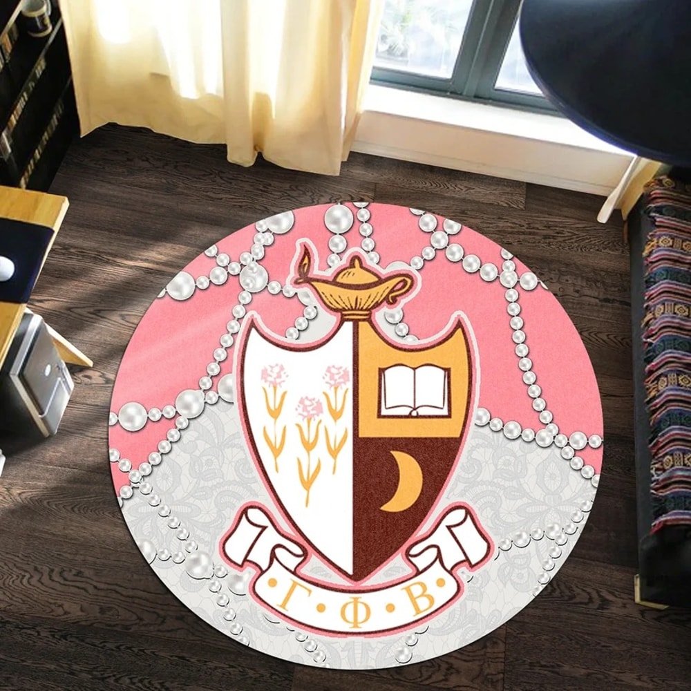 Gamma Phi Beta Roy Style Round Carpet, African Rugs, Round Rugs For Home