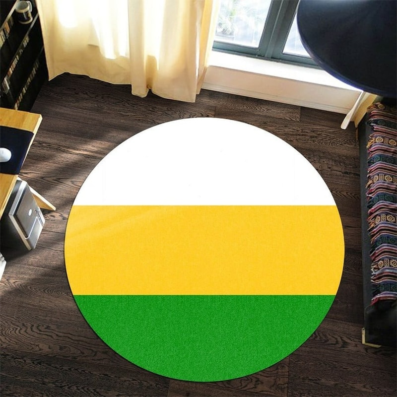 Guayanilla Flag Round Carpet, African Rugs, Round Rugs For Home