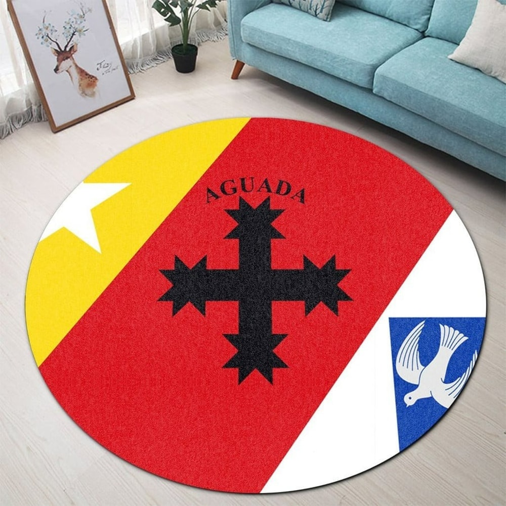 Aguada Flag Round Carpet, African Rugs, Round Rugs For Home