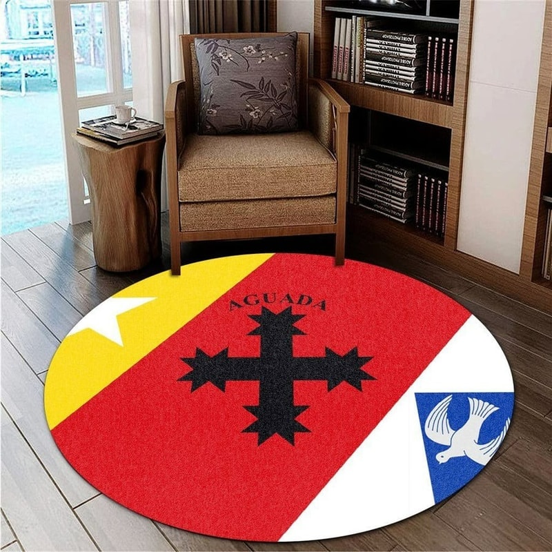 Aguada Flag Round Carpet, African Rugs, Round Rugs For Home