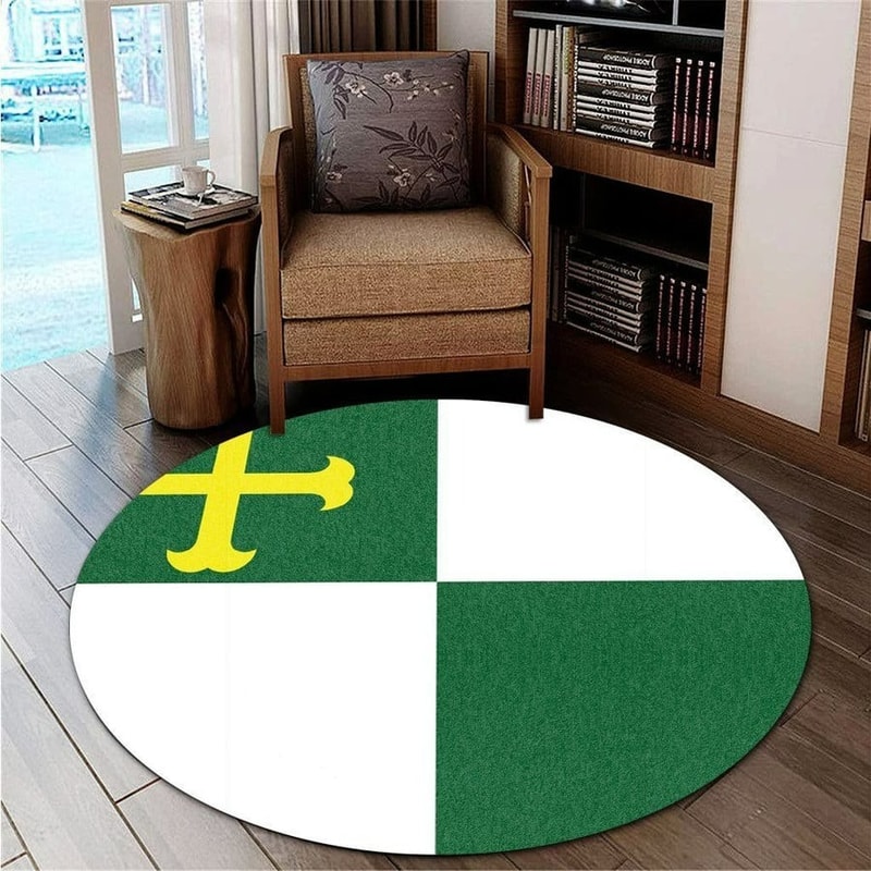 Comerio Flag Round Carpet, African Rugs, Round Rugs For Home