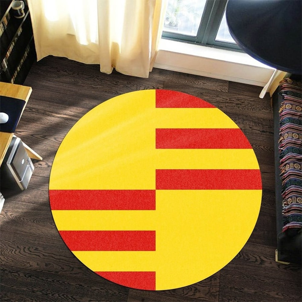 San Lorenzo Flag Round Carpet, African Rugs, Round Rugs For Home