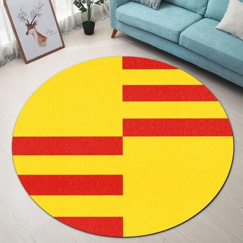 San Lorenzo Flag Round Carpet, African Rugs, Round Rugs For Home