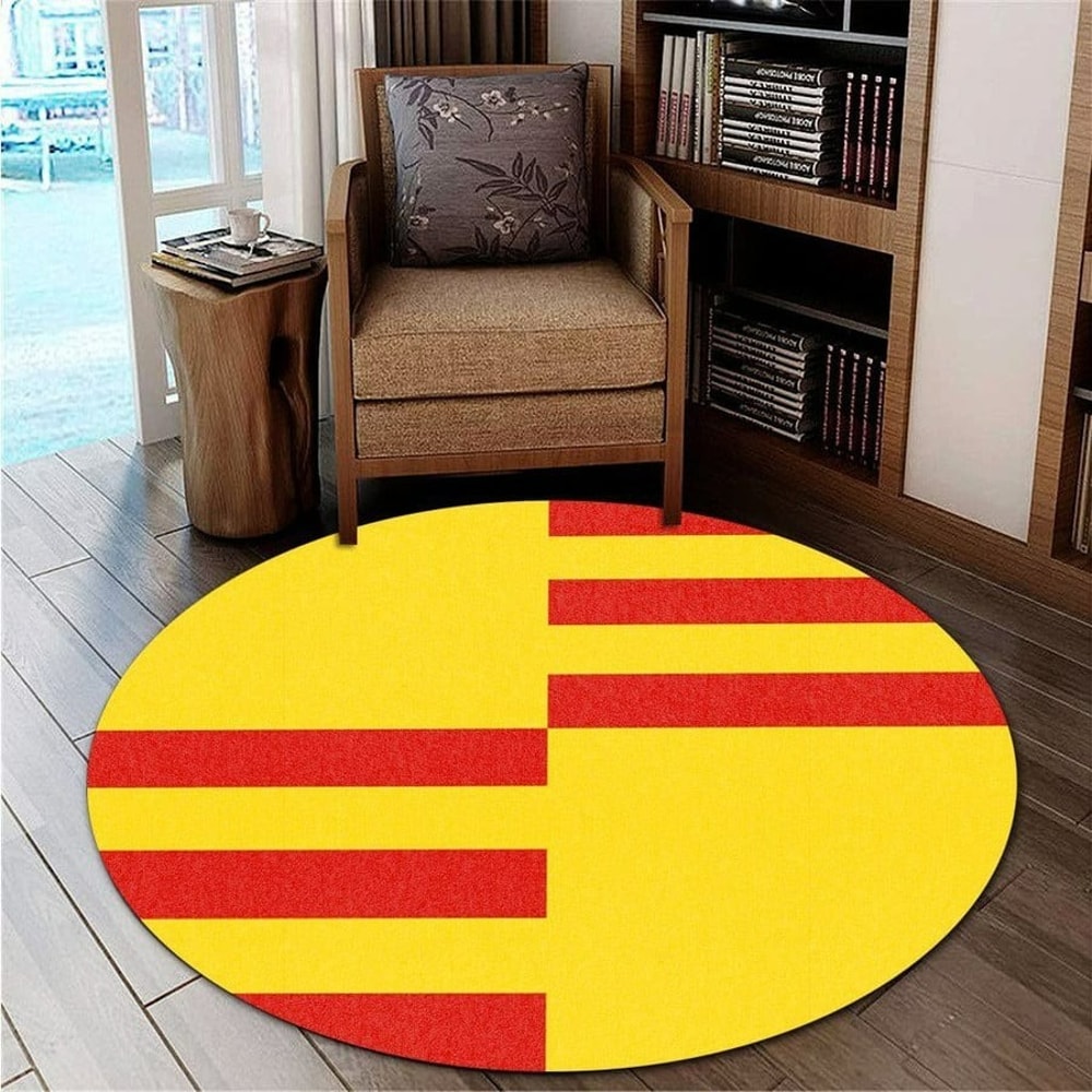 San Lorenzo Flag Round Carpet, African Rugs, Round Rugs For Home