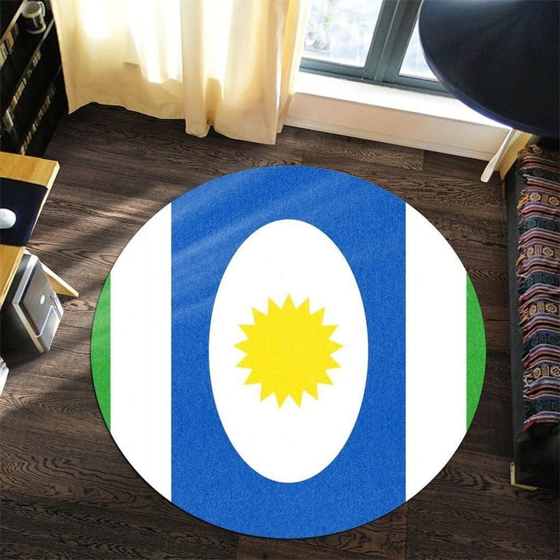 Orocovis Flag Round Carpet, African Rugs, Round Rugs For Home