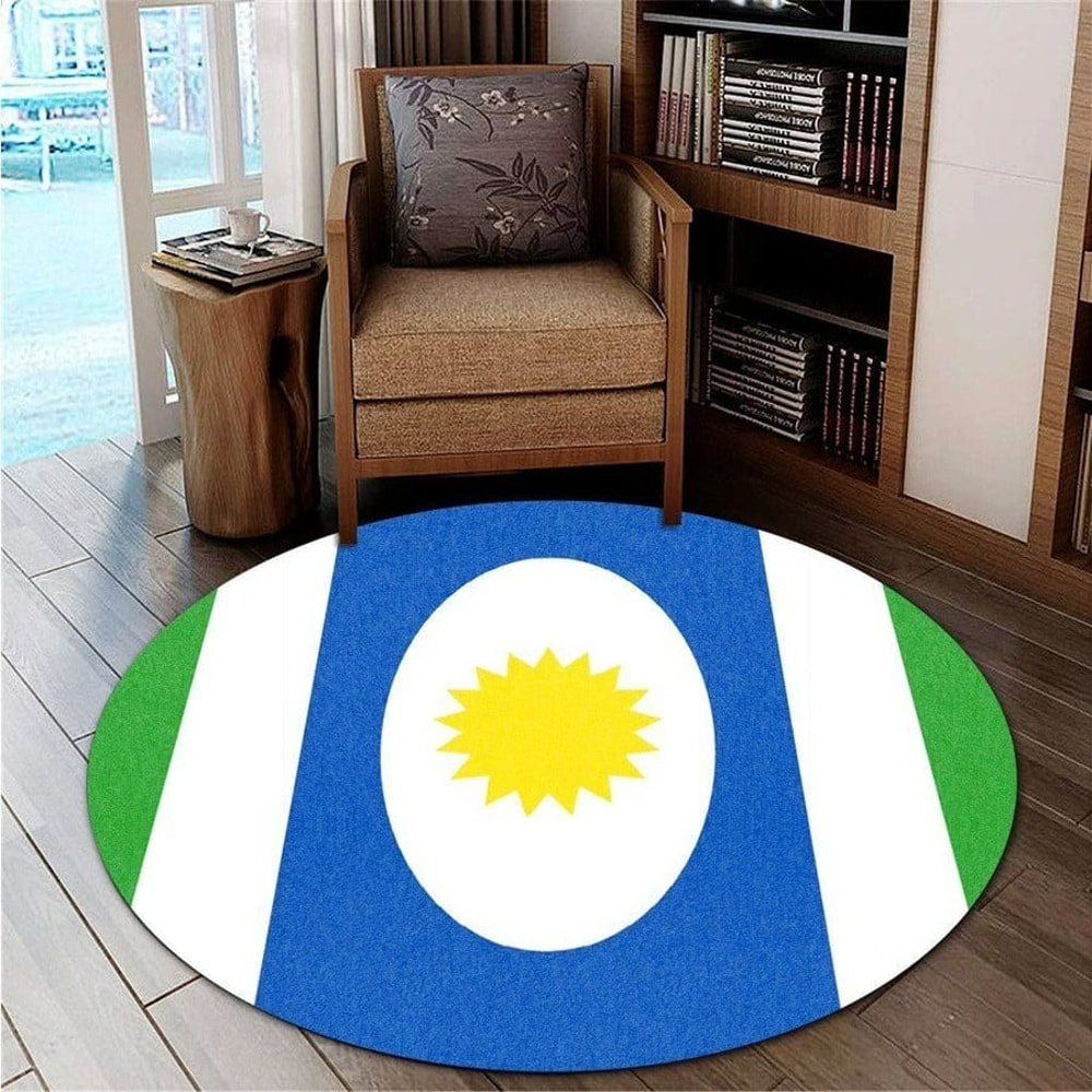 Orocovis Flag Round Carpet, African Rugs, Round Rugs For Home