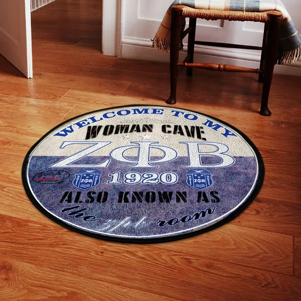 Zeta Phi Beta Round Carpet, African Rugs, Round Rugs For Home