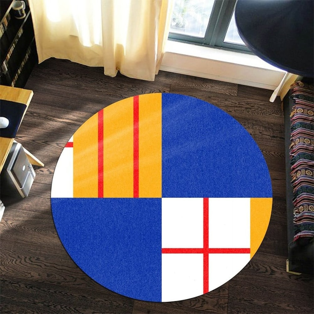 Barceloneta Flag Round Carpet, African Rugs, Round Rugs For Home