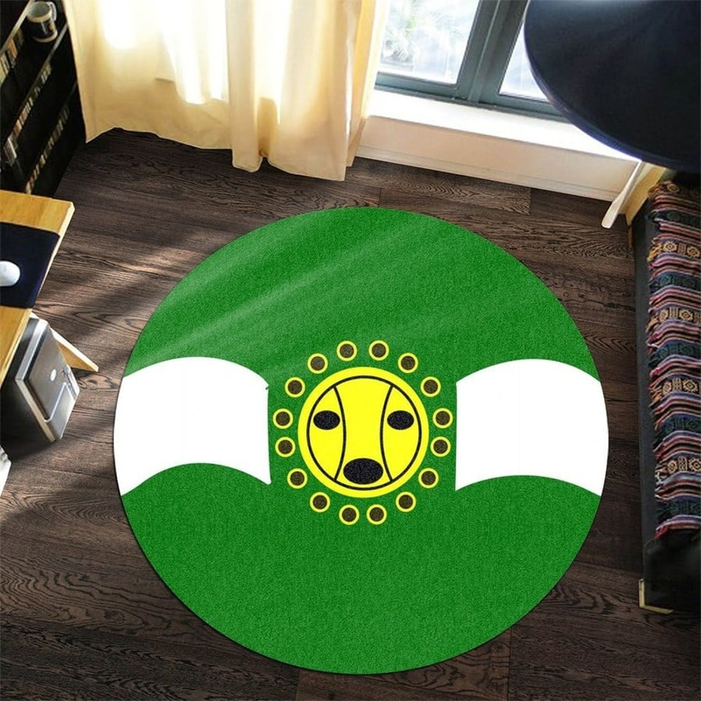 Camuy Flag Round Carpet, African Rugs, Round Rugs For Home