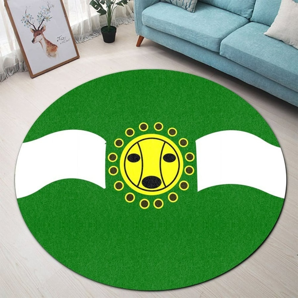 Camuy Flag Round Carpet, African Rugs, Round Rugs For Home