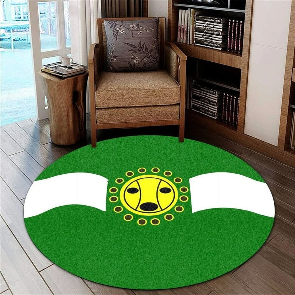 Camuy Flag Round Carpet, African Rugs, Round Rugs For Home