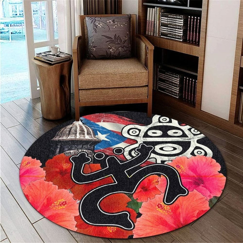 Puerto Rico Round Carpet - Asher Style, African Rugs, Round Rugs For Home