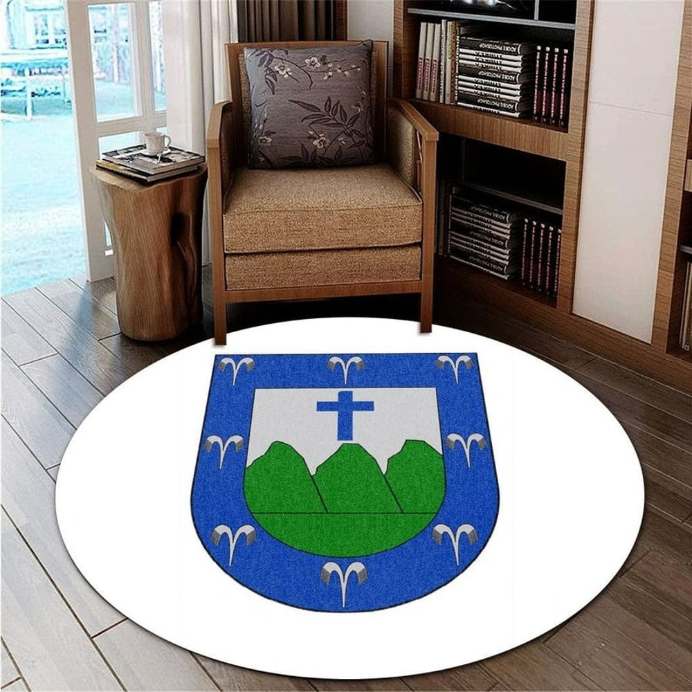 Trujillo Alto Flag Round Carpet, African Rugs, Round Rugs For Home