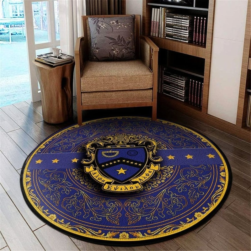 KKP Fraternity Round Carpet, African Rugs, Round Rugs For Home