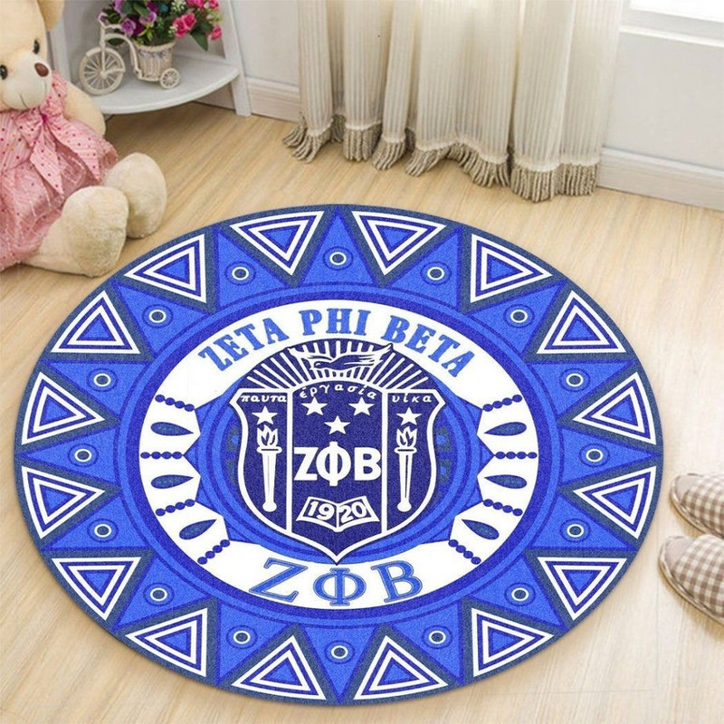 ROYAL ZETA PHI BETA VER3 ROUND CARPET, African Rugs, Round Rugs For Home