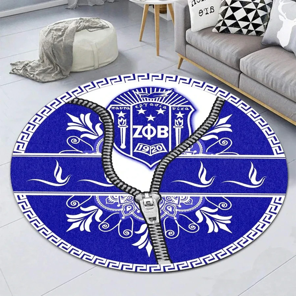 New Way Zeta Phi Beta Dove Round Carpet, African Rugs, Round Rugs For Home