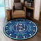 Dove Joker Phi Beta Sigma Frat Round Carpet, African Rugs, Round Rugs For Home