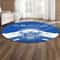 Phi Beta Sigma Blue GOMAB Version 02 Round Carpet, African Rugs, Round Rugs For Home