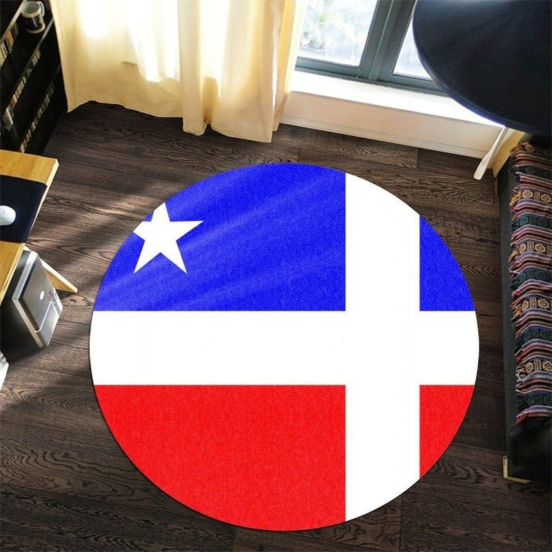 Lares Flag Round Carpet, African Rugs, Round Rugs For Home