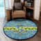 Delta Delta Delta Round Carpet, African Rugs, Round Rugs For Home