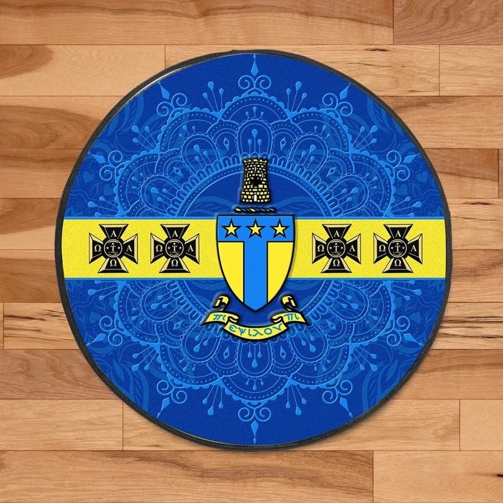 Alpha Tau Omega Round Carpet, African Rugs, Round Rugs For Home