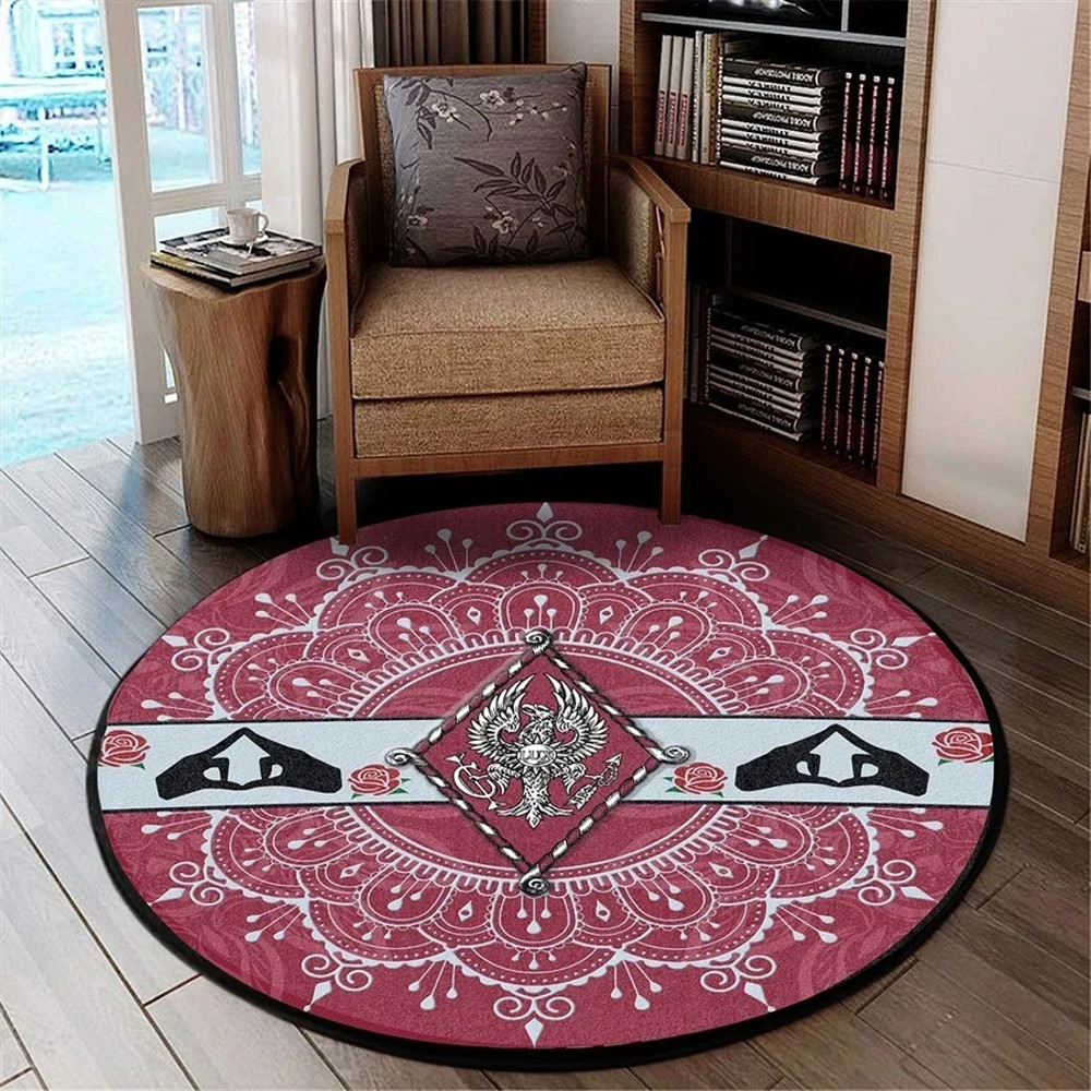 Pi Beta Phi Round Carpet, African Rugs, Round Rugs For Home