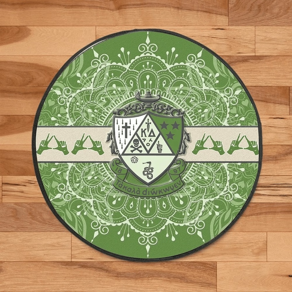 KD Sorority Round Carpet, African Rugs, Round Rugs For Home