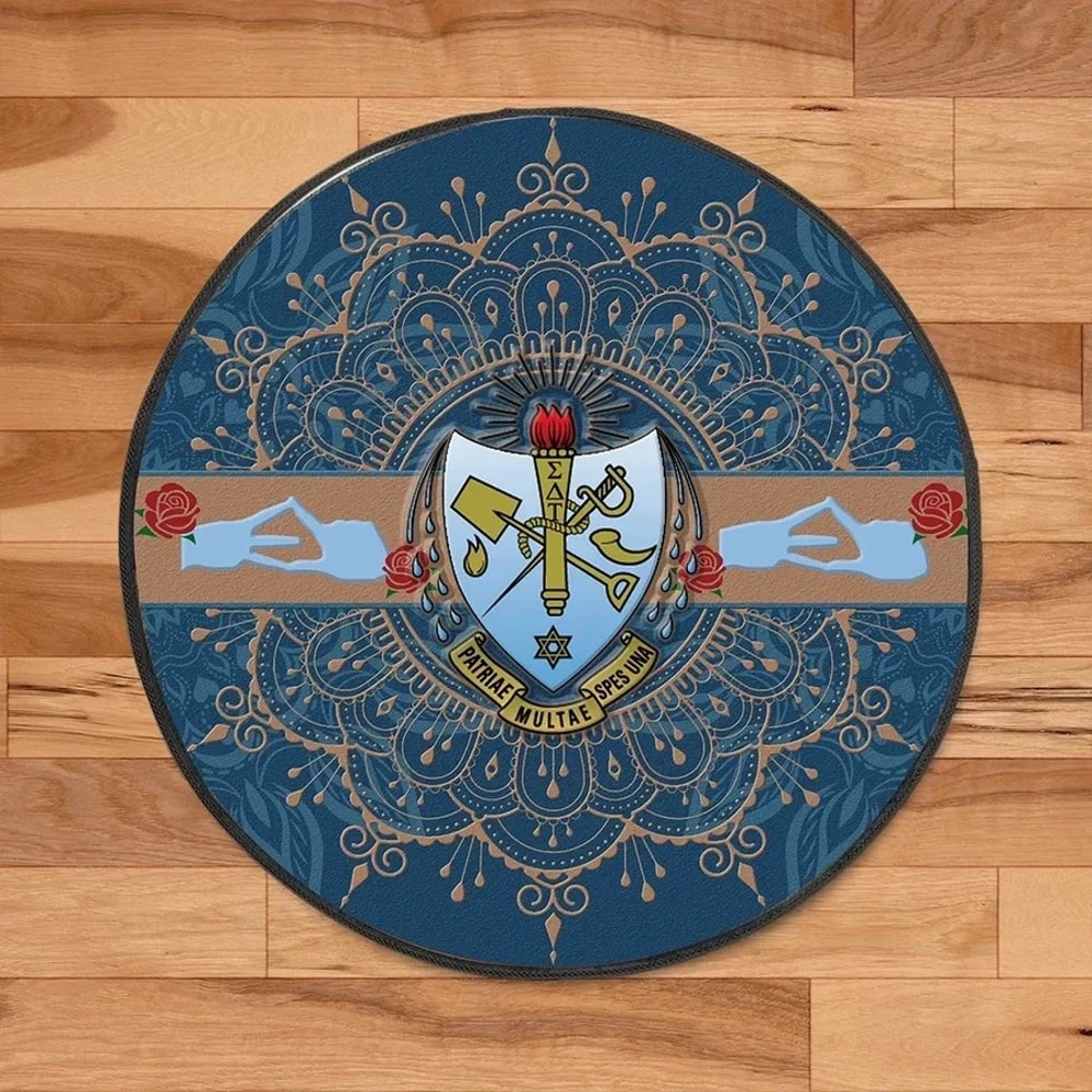 Sigma Delta Tau Round Carpet, African Rugs, Round Rugs For Home