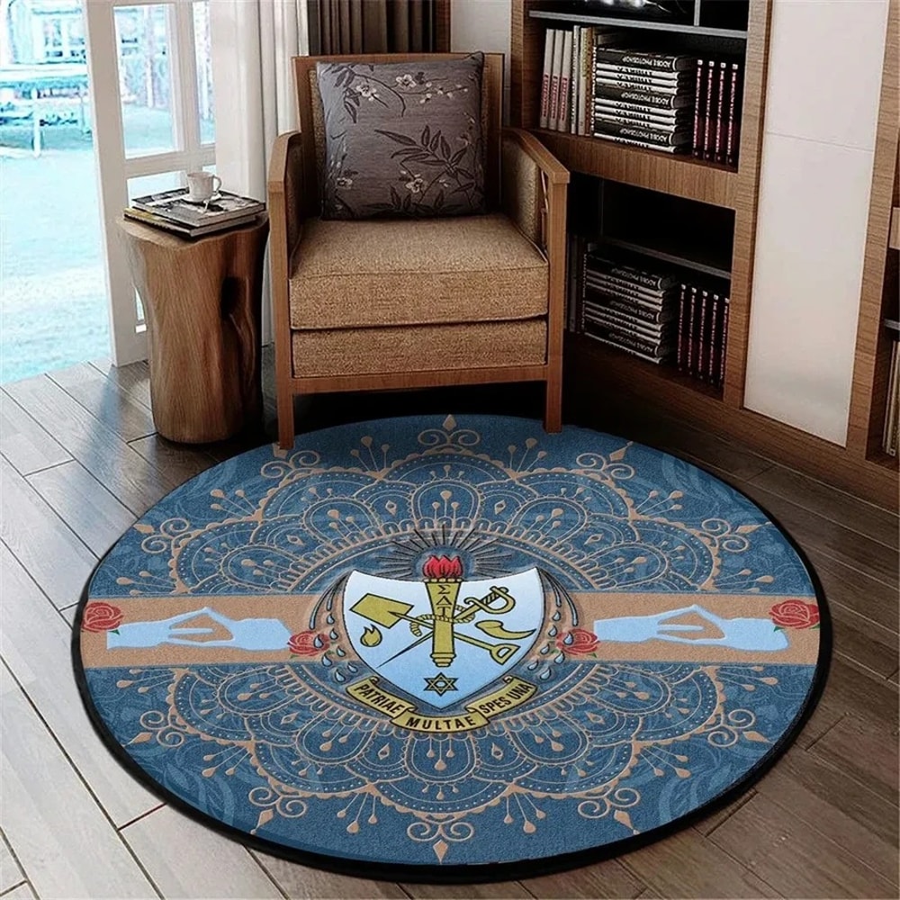 Sigma Delta Tau Round Carpet, African Rugs, Round Rugs For Home