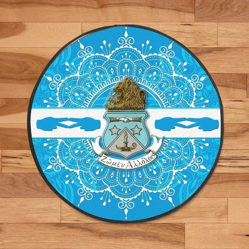 Alpha Delta Pi Round Carpet, African Rugs, Round Rugs For Home