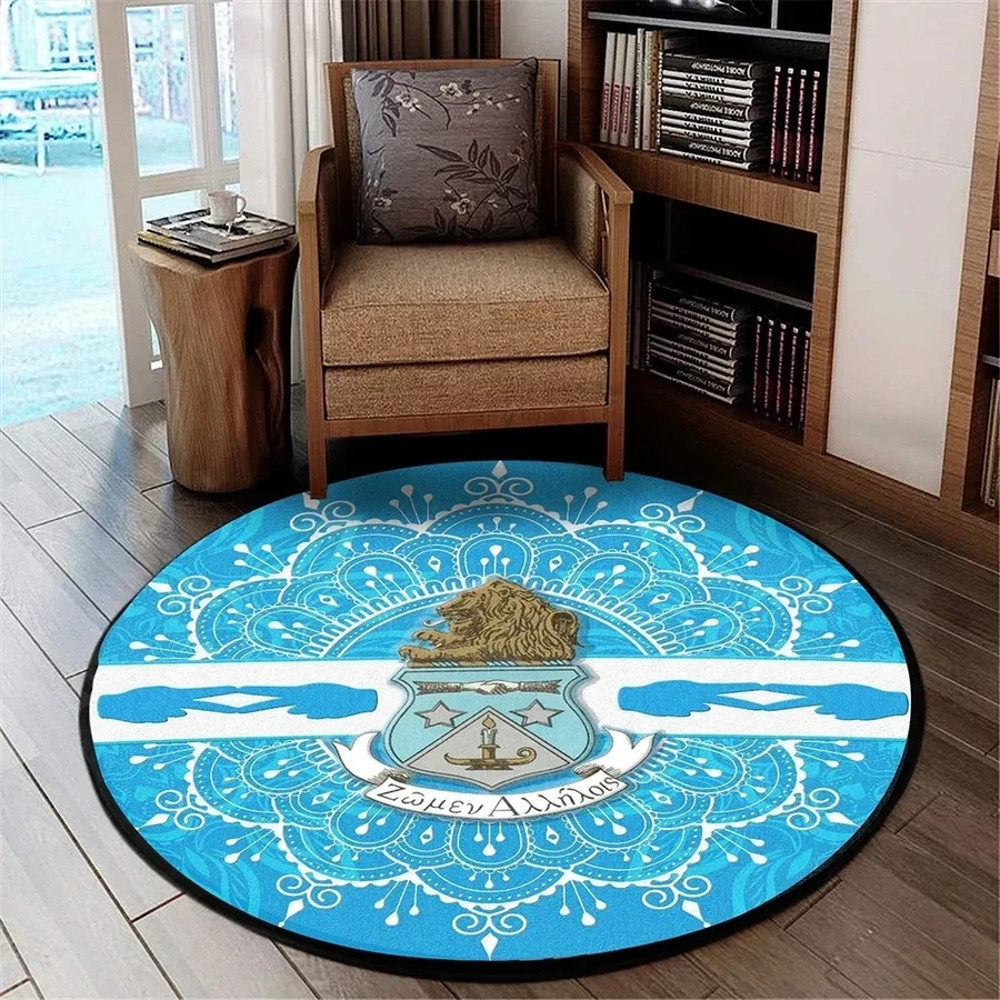 Alpha Delta Pi Round Carpet, African Rugs, Round Rugs For Home