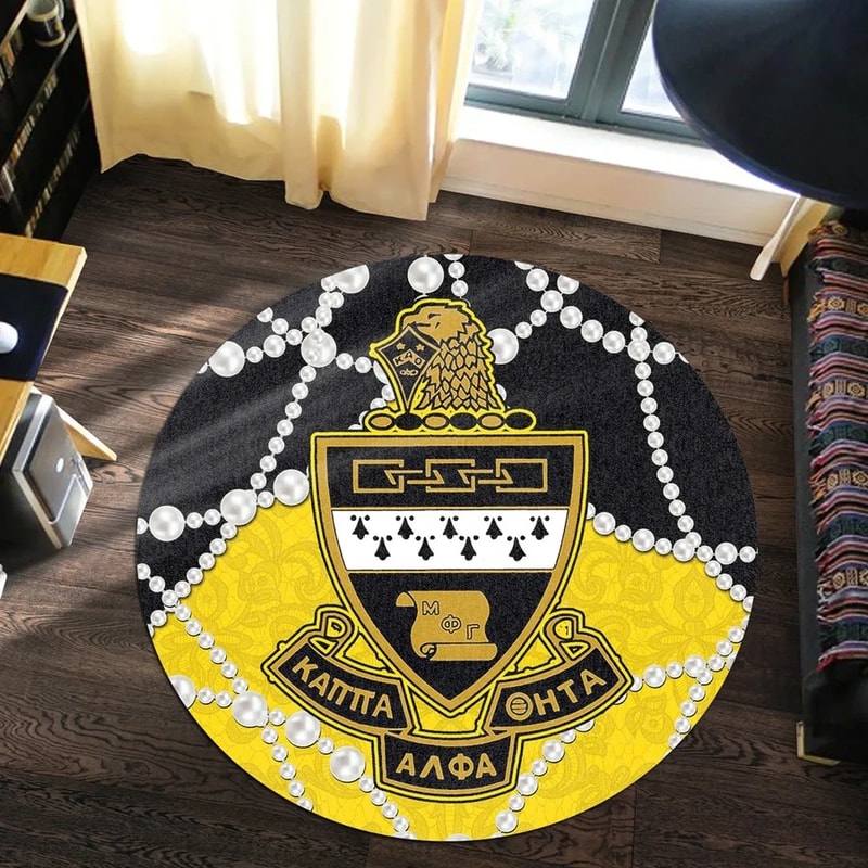 Kappa Alpha Theta Roy Style Round Carpet, African Rugs, Round Rugs For Home