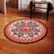 Floral Delta Sigma Theta Round Carpet, African Rugs, Round Rugs For Home