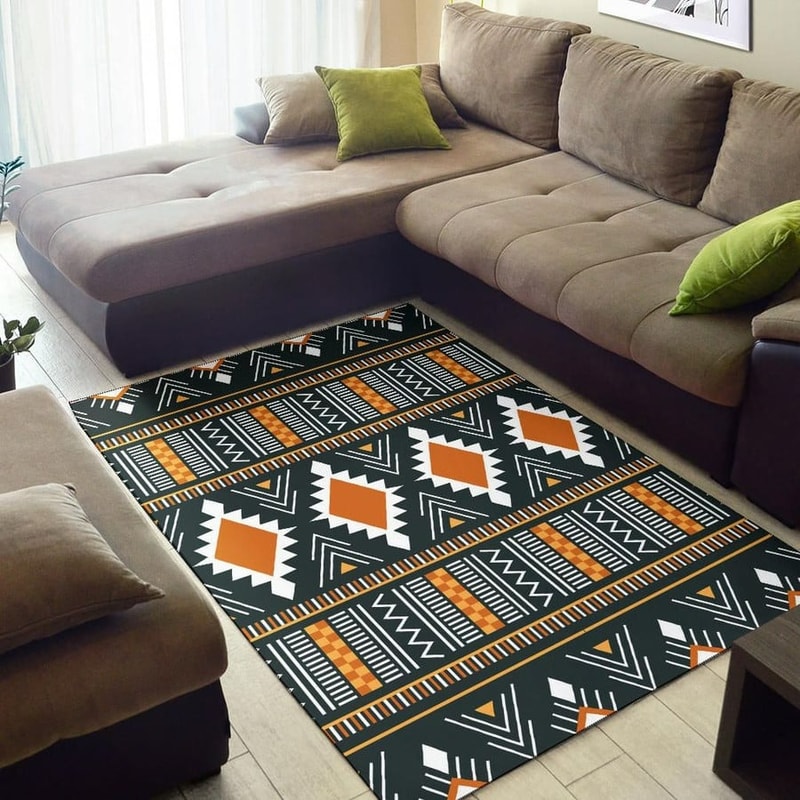 Ashanti Geometric Kente, Africa Area Rugs For Home